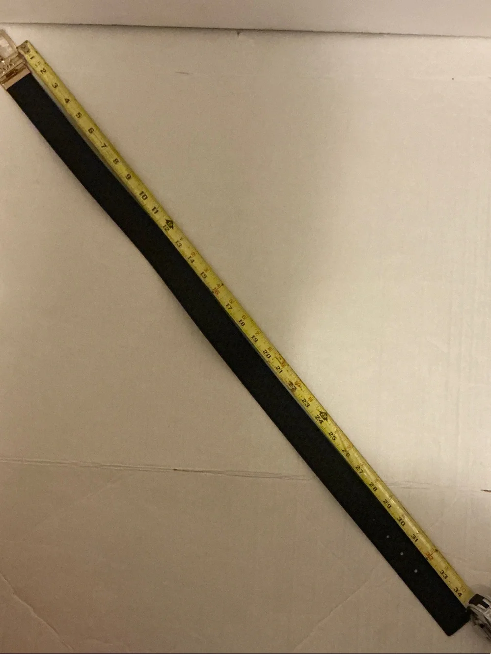 NWT: Michael Kors Black Leather Belt with Gold-tone MK Buckle
